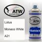 Preview: Lotus, Monaco White, A21: 400ml Sprühdose, von ATW Autoteile West.
